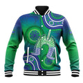 Australia Torres Strait Islanders Baseball Jacket Dhari Aboriginal Pattern