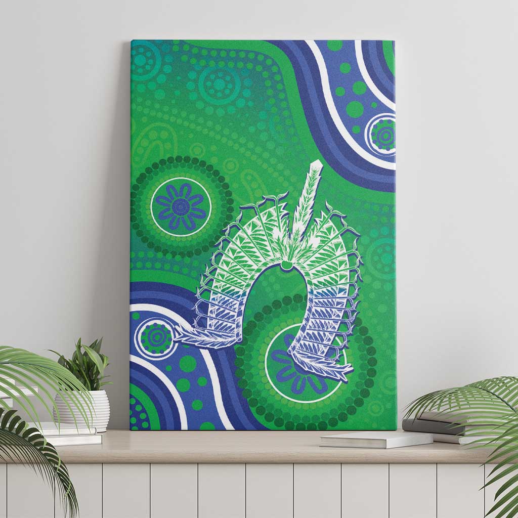 Australia Torres Strait Islanders Canvas Wall Art Dhari Aboriginal Pattern