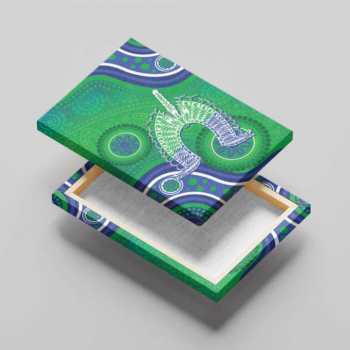 Australia Torres Strait Islanders Canvas Wall Art Dhari Aboriginal Pattern