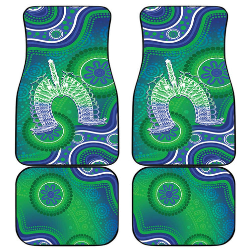 Australia Torres Strait Islanders Car Mats Dhari Aboriginal Pattern