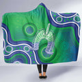 Australia Torres Strait Islanders Hooded Blanket Dhari Aboriginal Pattern