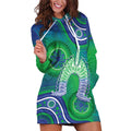 Australia Torres Strait Islanders Hoodie Dress Dhari Aboriginal Pattern