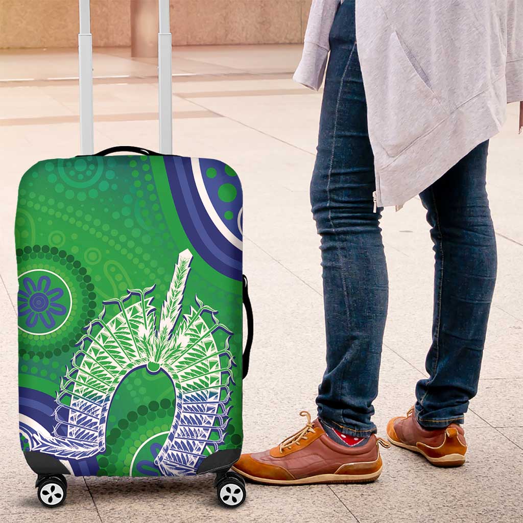 Australia Torres Strait Islanders Luggage Cover Dhari Aboriginal Pattern