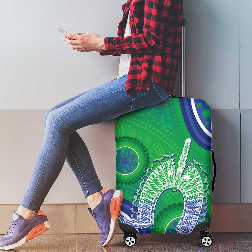 Australia Torres Strait Islanders Luggage Cover Dhari Aboriginal Pattern