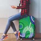 Australia Torres Strait Islanders Luggage Cover Dhari Aboriginal Pattern