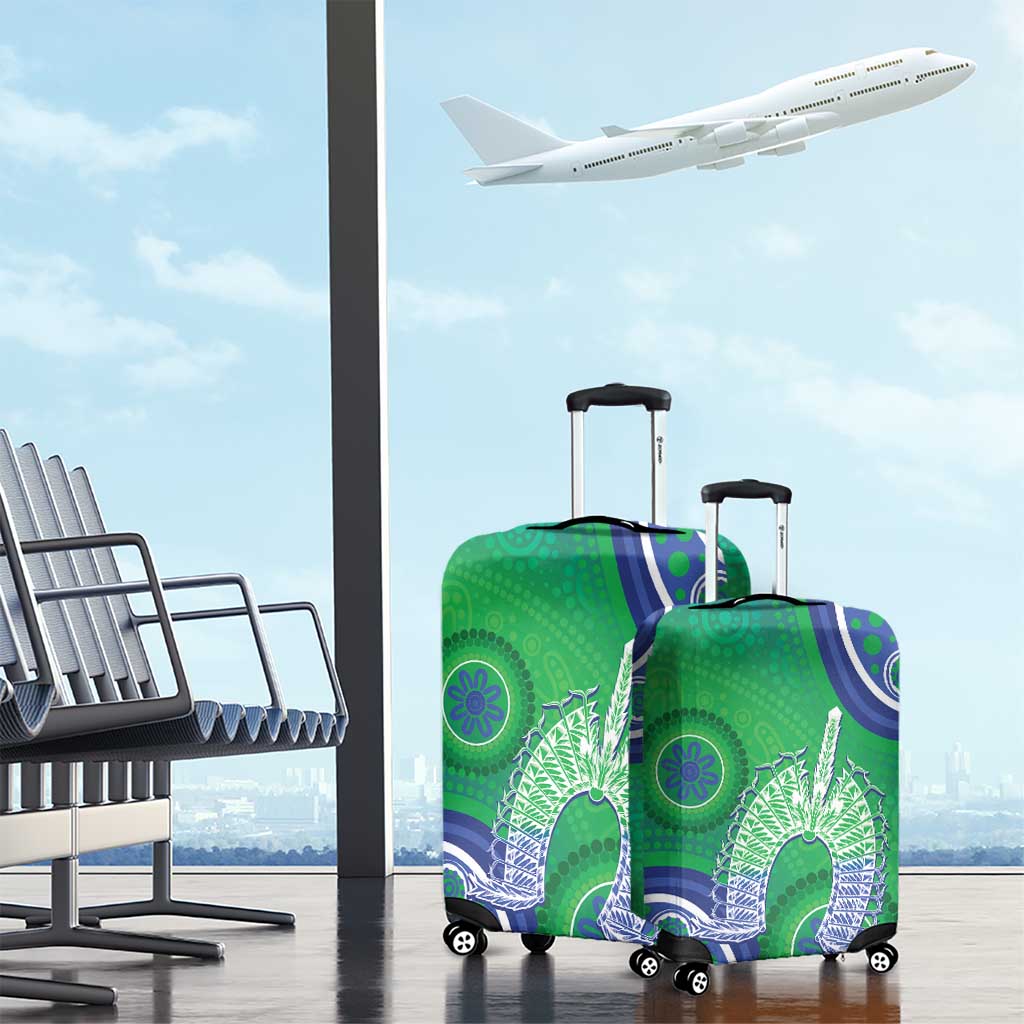 Australia Torres Strait Islanders Luggage Cover Dhari Aboriginal Pattern