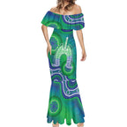Australia Torres Strait Islanders Mermaid Dress Dhari Aboriginal Pattern