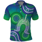 Australia Torres Strait Islanders Polo Shirt Dhari Aboriginal Pattern