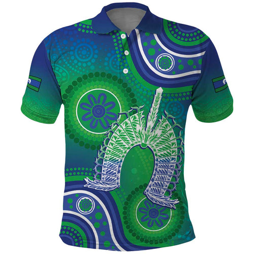 Australia Torres Strait Islanders Polo Shirt Dhari Aboriginal Pattern