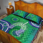 Australia Torres Strait Islanders Quilt Bed Set Dhari Aboriginal Pattern