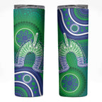 Australia Torres Strait Islanders Skinny Tumbler Dhari Aboriginal Pattern