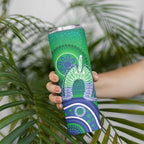 Australia Torres Strait Islanders Skinny Tumbler Dhari Aboriginal Pattern