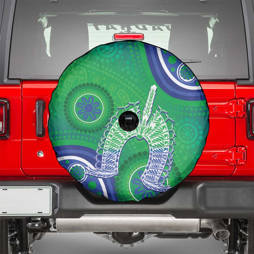 Australia Torres Strait Islanders Spare Tire Cover Dhari Aboriginal Pattern