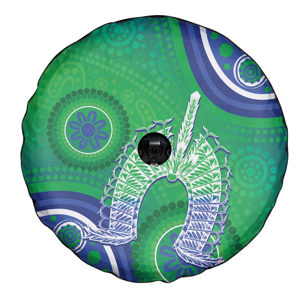 Australia Torres Strait Islanders Spare Tire Cover Dhari Aboriginal Pattern