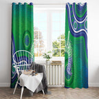 Australia Torres Strait Islanders Window Curtain Dhari Aboriginal Pattern