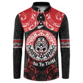 Aotearoa Toitu Te Tiriti Button Sweatshirt Haka Tiki Honour The Treaty