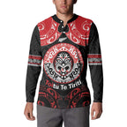 Aotearoa Toitu Te Tiriti Button Sweatshirt Haka Tiki Honour The Treaty