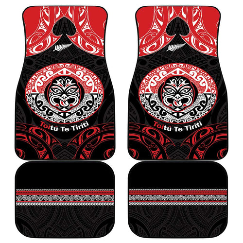 Aotearoa Toitu Te Tiriti Car Mats Haka Tiki Honour The Treaty