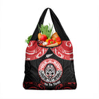 Aotearoa Toitu Te Tiriti Grocery Bag Haka Tiki Honour The Treaty