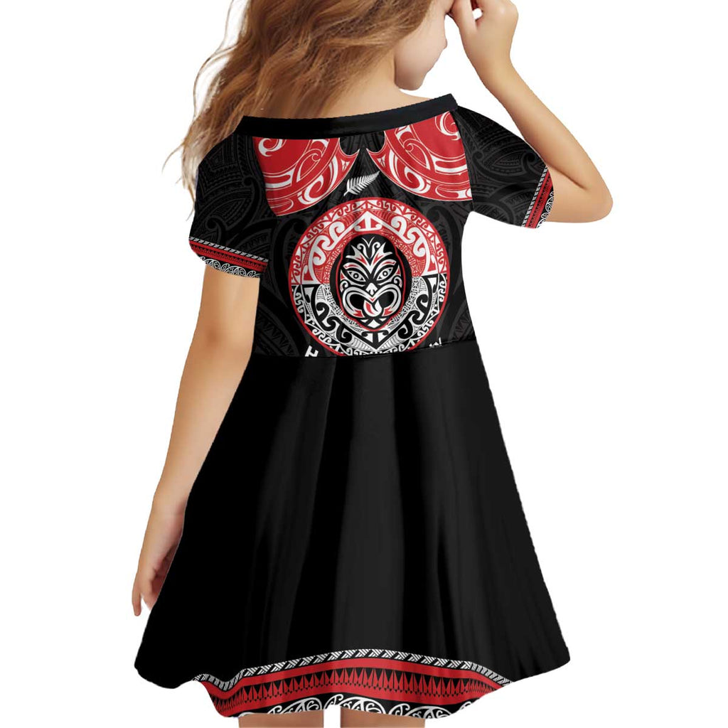 Aotearoa Toitu Te Tiriti Kid Short Sleeve Dress Haka Tiki Honour The Treaty