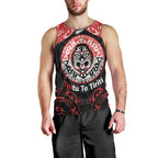 Aotearoa Toitu Te Tiriti Men Tank Top Haka Tiki Honour The Treaty