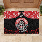 Aotearoa Toitu Te Tiriti Rubber Doormat Haka Tiki Honour The Treaty