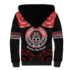 Aotearoa Toitu Te Tiriti Sherpa Hoodie Haka Tiki Honour The Treaty