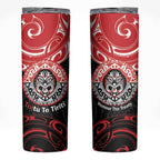 Aotearoa Toitu Te Tiriti Skinny Tumbler Haka Tiki Honour The Treaty