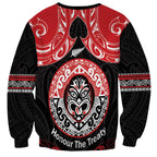 Aotearoa Toitu Te Tiriti Sweatshirt Haka Tiki Honour The Treaty