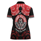 Aotearoa Toitu Te Tiriti Women Polo Shirt Haka Tiki Honour The Treaty