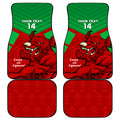 Custom Wales Rugby Car Mats 2024 Six Nations Come On Cymru Mascot Sporty