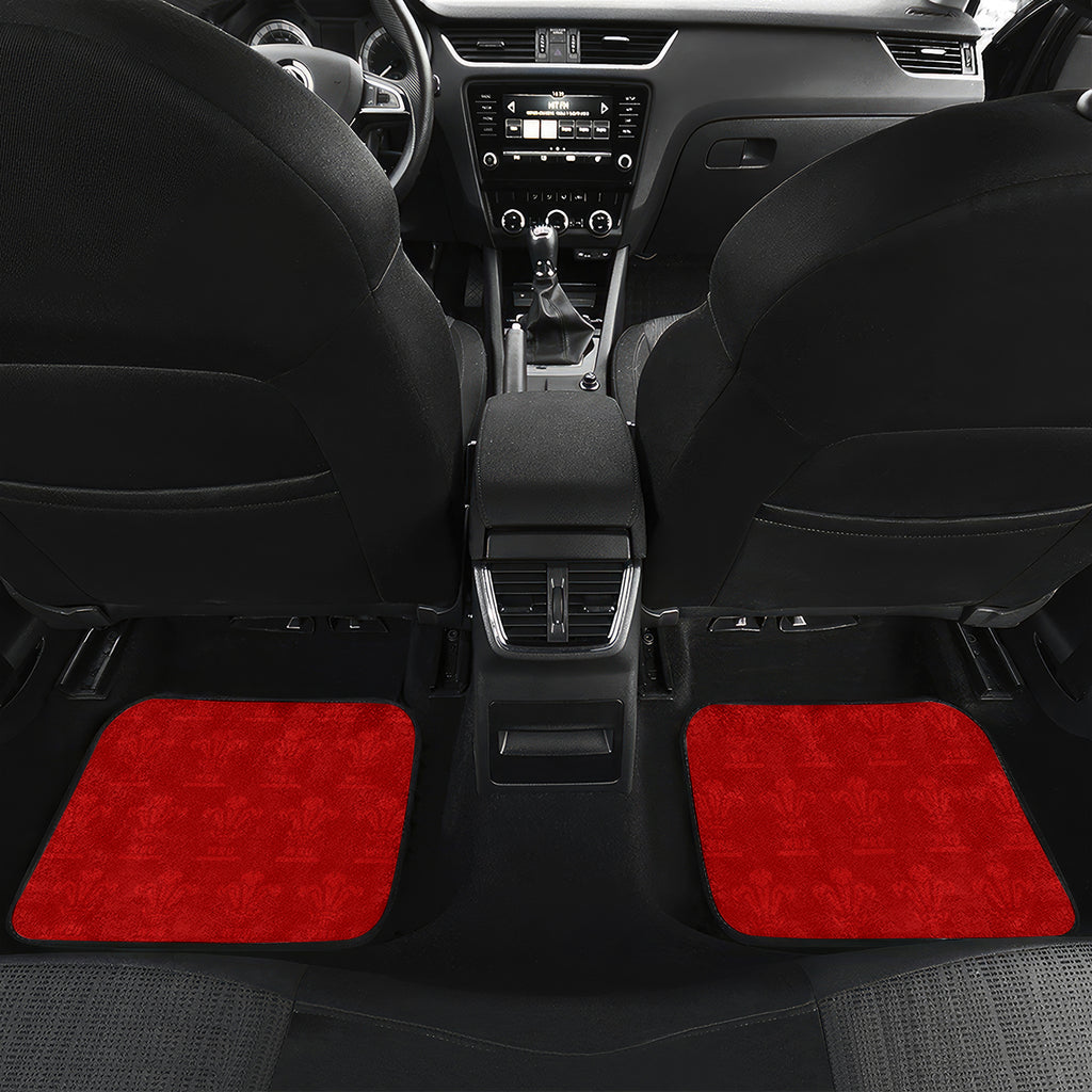 Custom Wales Rugby Car Mats 2024 Six Nations Come On Cymru Mascot Sporty