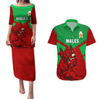 custom-wales-rugby-couples-matching-puletasi-and-hawaiian-shirt-2024-six-nations-come-on-cymru-mascot-sporty