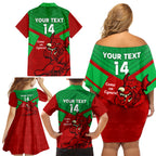 custom-wales-rugby-family-matching-off-shoulder-short-dress-and-hawaiian-shirt-2024-six-nations-come-on-cymru-mascot-sporty