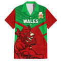 custom-wales-rugby-family-matching-off-shoulder-short-dress-and-hawaiian-shirt-2024-six-nations-come-on-cymru-mascot-sporty