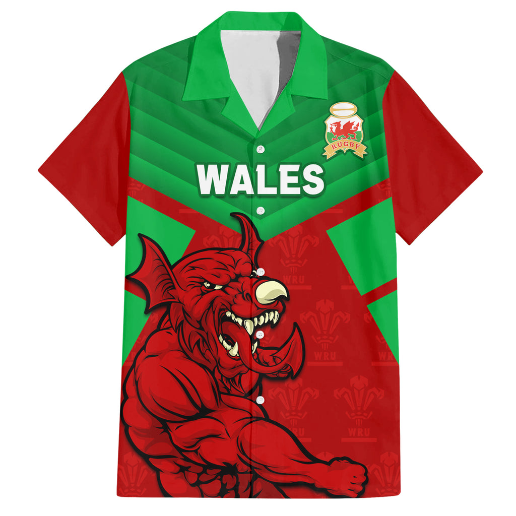 custom-wales-rugby-hawaiian-shirt-2024-six-nations-come-on-cymru-mascot-sporty