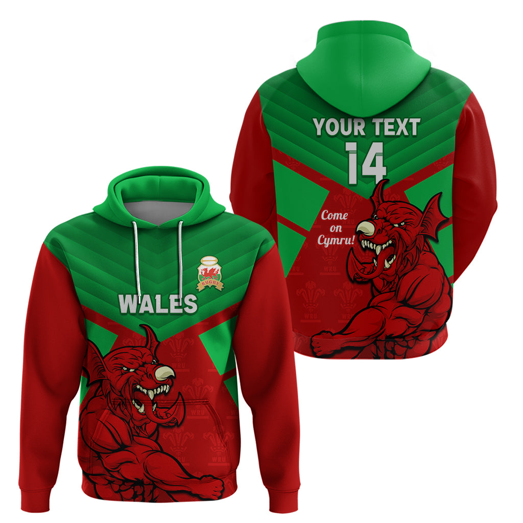 custom-wales-rugby-hoodie-2024-six-nations-come-on-cymru-mascot-sporty