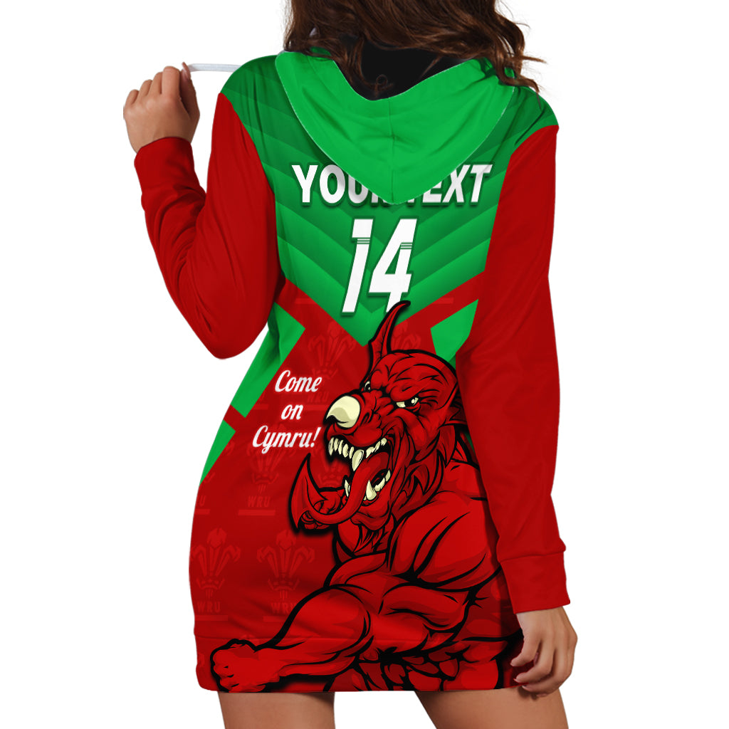 custom-wales-rugby-hoodie-dress-2024-six-nations-come-on-cymru-mascot-sporty