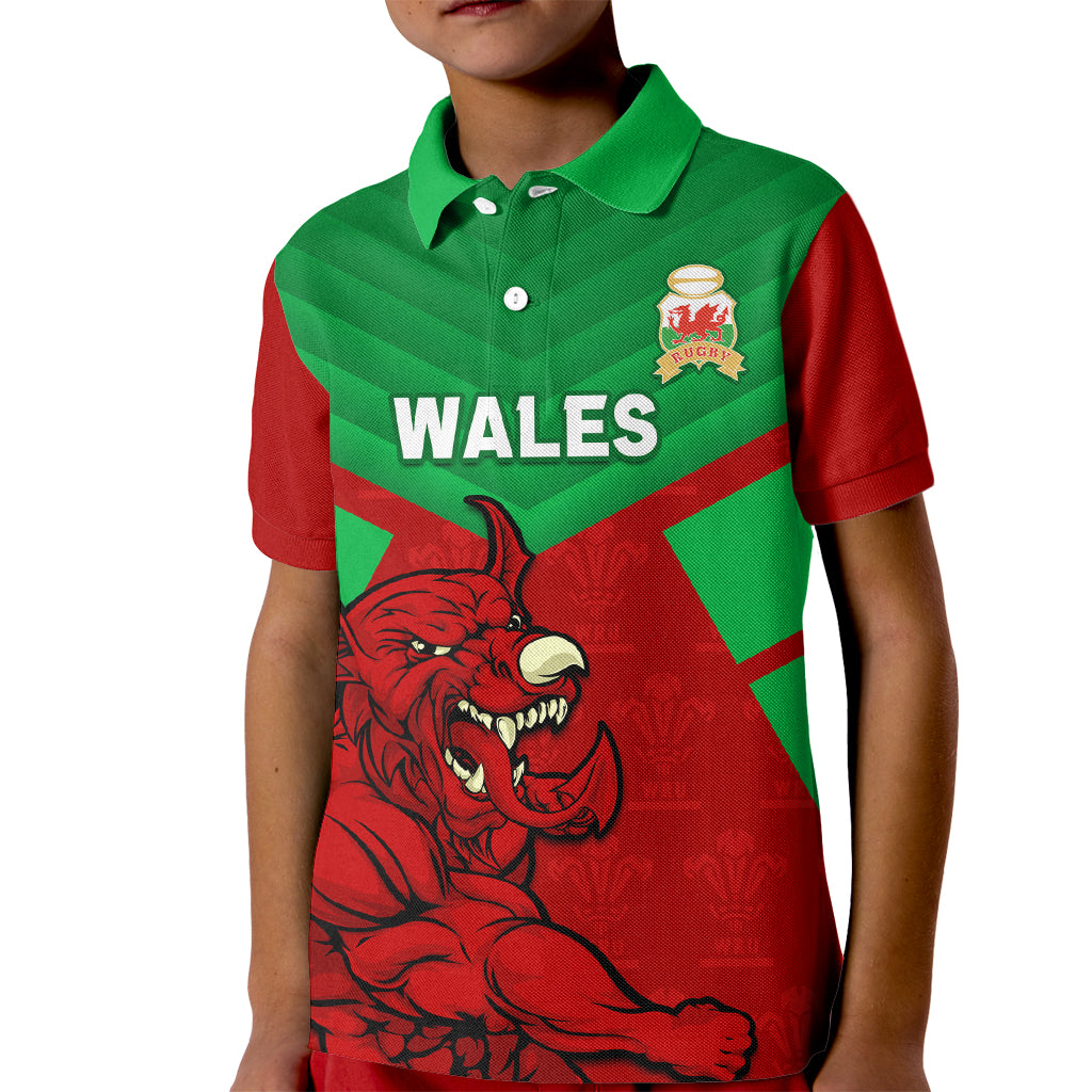 custom-wales-rugby-kid-polo-shirt-2024-six-nations-come-on-cymru-mascot-sporty