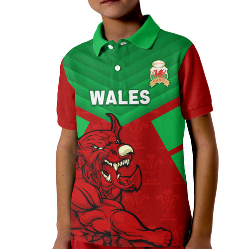 custom-wales-rugby-kid-polo-shirt-2024-six-nations-come-on-cymru-mascot-sporty