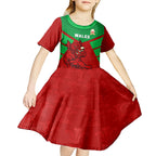 custom-wales-rugby-kid-short-sleeve-dress-2024-six-nations-come-on-cymru-mascot-sporty