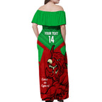 custom-wales-rugby-off-shoulder-maxi-dress-2024-six-nations-come-on-cymru-mascot-sporty