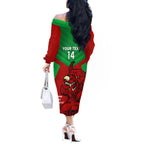 custom-wales-rugby-off-the-shoulder-long-sleeve-dress-2024-six-nations-come-on-cymru-mascot-sporty