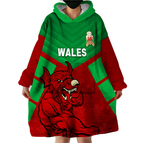 custom-wales-rugby-wearable-blanket-hoodie-2024-six-nations-come-on-cymru-mascot-sporty