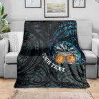 Personalized New Zealand Darts Beer Blanket Paua Shell Aotearoa Maori Tattoo - Aussie Hoodie