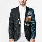 Personalized New Zealand Darts Beer Blazer Paua Shell Aotearoa Maori Tattoo - Aussie Hoodie