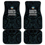 New Zealand Darts Beer Car Mats Paua Shell Aotearoa Maori Tattoo - Aussie Hoodie