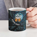 Personalized New Zealand Darts Beer Ceramic Mug Paua Shell Aotearoa Maori Tattoo - Aussie Hoodie