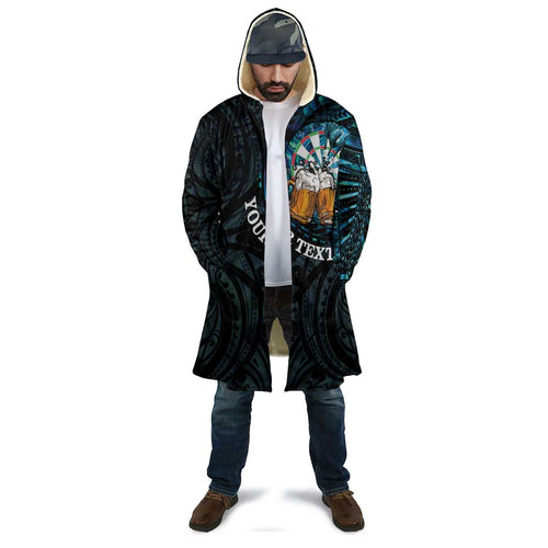 Personalized New Zealand Darts Beer Cloak Paua Shell Aotearoa Maori Tattoo - Aussie Hoodie