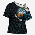 Personalized New Zealand Darts Beer Cross Shoulder Shirt Paua Shell Aotearoa Maori Tattoo - Aussie Hoodie